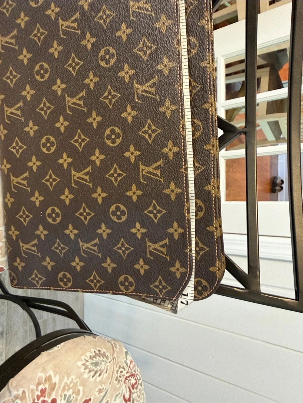 Louis Vuitton - Vintage Monogram Canvas Briefcase with Tan Leather Handles